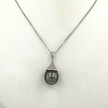 Load image into Gallery viewer, 92T0362B SOLID STERLING SILVER 925 BELL GENUINE BAROQUE TAHITIAN PEARL PENDANT