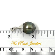 Load image into Gallery viewer, 92T0362 GENUINE BAROQUE TAHITIAN PEARL SOLID STERLING SILVER 925 BELL PENDANT