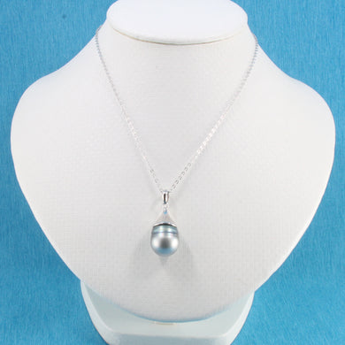 Genuine Two-Tone Tahitian Pearl Bell Pendant – 13mm