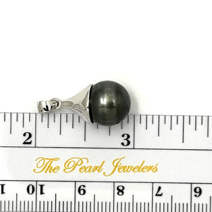 92T0371D GENUINE BAROQUE TAHITIAN PEARL SOLID STERLING SILVER 925 BELL PENDANT