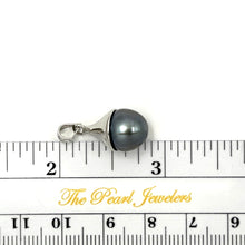 Load image into Gallery viewer, 92T0372B-Genuine-Baroque-Tahitian-Pearl-Solid-Silver-Bell-Pendant-Necklace