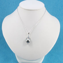 Load image into Gallery viewer, 92T0373-Genuine-Baroque-Tahitian-Pearl-Silver-925-Pendant-Necklace
