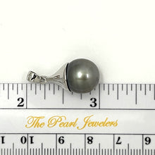 Load image into Gallery viewer, 92T0374-Genuine-Baroque-Natural-Gray-Tahitian-Pearl-Pendant-Necklace