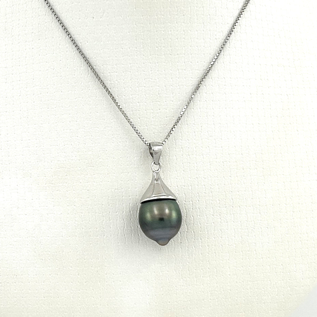 Genuine Baroque Tahitian Pearl Bell Pendant