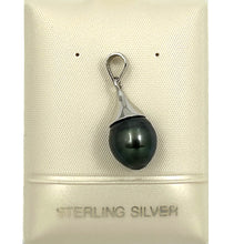 Load image into Gallery viewer, 92T0381 SILVER 925 BELL GENUINE BAROQUE TAHITIAN PEARL PENDANT