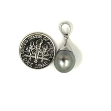 Load image into Gallery viewer, 92T0382 SILVER 925 BELL GENUINE  TAHITIAN PEARL PENDANT