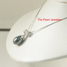 Load image into Gallery viewer, Crown-Bail Black Baroque Tahitian Pearl Pendant