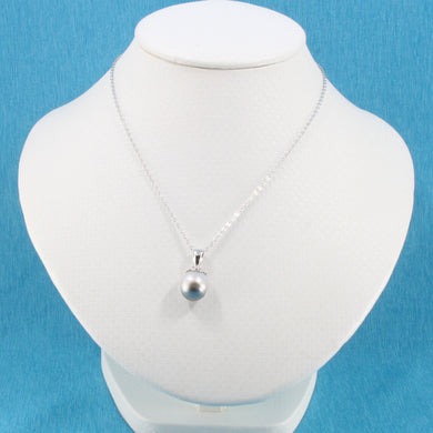 Smokey Tone Tahitian Pearl Flower-Bale Pendant