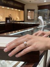 Load image into Gallery viewer, Solid Sterling Silver .925 White Cultured Pearl Solitaire Ring