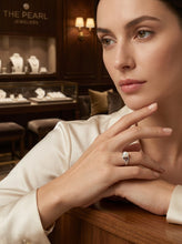 Load image into Gallery viewer, Solid Sterling Silver .925 5–6 mm White Freshwater Pearl Solitaire Ring