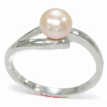 Load image into Gallery viewer, Solid Sterling Silver .925 Pink Freshwater Pearl Solitaire Ring
