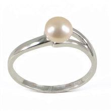 Load image into Gallery viewer, Solid Sterling Silver .925 Pink Freshwater Pearl Solitaire Ring