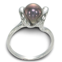 Load image into Gallery viewer, Classic .925 Sterling Silver Black-Peacock Pearl Ring