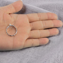Load image into Gallery viewer, Solid Sterling Silver .925 White Mini Pearl Wheat-Style Adjustable Ring
