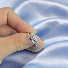 Load image into Gallery viewer, Solid Sterling Silver .925 Black-Blue Freshwater Cultured Pearl Wheat-Style Adjustable Ring
