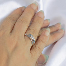 Load image into Gallery viewer, Solid Sterling Silver .925 Pink Freshwater Cultured Pearl Wheat-Style Adjustable Ring