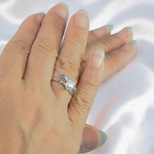 Load image into Gallery viewer, Adjustable Wheat-Style White Pearl Ring – .925 Sterling Silver