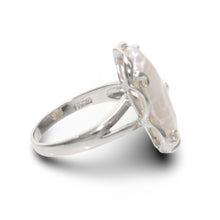 Load image into Gallery viewer, Genuine Natural White Biwa Pearl Ring – .925 Sterling Silver