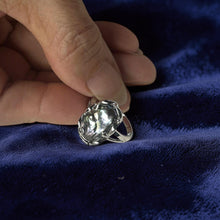 Load image into Gallery viewer, Black Biwa Pearl Ring – .925 Sterling Silver