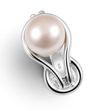 Load image into Gallery viewer, Solid Sterling Silver .925 Love-Knot Lavender Freshwater Pearl Ring