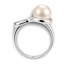 Load image into Gallery viewer, Solid Sterling Silver .925 Love-Knot Lavender Freshwater Pearl Ring
