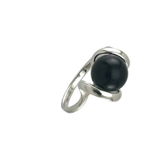 Load image into Gallery viewer, Sterling Silver Black Onyx Solitaire Ring