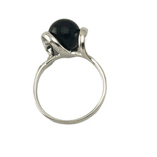Load image into Gallery viewer, Sterling Silver Black Onyx Solitaire Ring