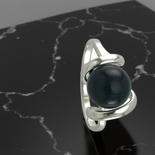 Load image into Gallery viewer, Sterling Silver Black Onyx Solitaire Ring