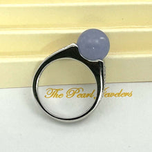 Load image into Gallery viewer, Sterling Silver Lavender Jade &amp; CZ Ring