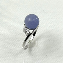 Load image into Gallery viewer, 9312262 Solid Sterling Silver 925 Lavender Jade Cubic Zirconia Cocktail Rings