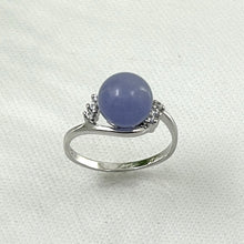 Load image into Gallery viewer, 9312262 Solid Sterling Silver 925 Lavender Jade Cubic Zirconia Cocktail Rings