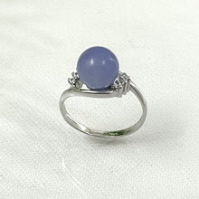 Load image into Gallery viewer, 9312262 Solid Sterling Silver 925 Lavender Jade Cubic Zirconia Cocktail Rings