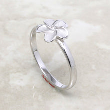 Load image into Gallery viewer, 9330030-Tradition-Hawaiian-Jewelry-Solid-Sterling-Silver-Plumeria-Flower-Ring