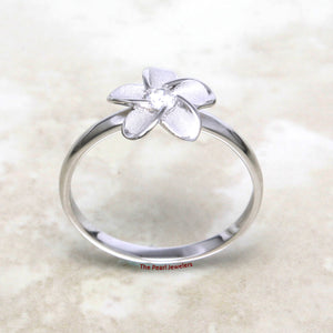 9330040-Solid-Silver-925-Hawaiian-Plumeria-Cubic-Zirconia-Band-Ring