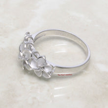 Load image into Gallery viewer, 9330050-Silver-.925-Tradition-Hawaiian-Triple-Plumeria-Design-Rings