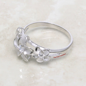 9330060-Solid-Sterling-Silver-Hawaiian-Triple-Plumeria-Cubic-Zirconia-Ring