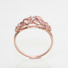 Load image into Gallery viewer, 9330065-Rose-Gold-Plated-Solid-Silve-925-Hawaiian-Plumeria-Ring