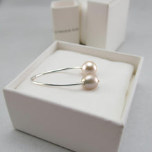 Load image into Gallery viewer, Solid Sterling Silver .925 Twin Pink Freshwater Pearl Cocktail Ring