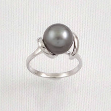 Load image into Gallery viewer, Solid Sterling Silver .925 Silver-Grey Tahitian Pearl Wrap Ring