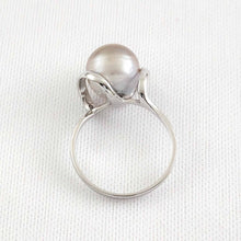 Load image into Gallery viewer, Solid Sterling Silver .925 Smoke White Tahitian Pearl Wrap Ring