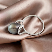 Load image into Gallery viewer, Solid Sterling Silver .925 Peacock Tahitian Pearl Wrap Ring