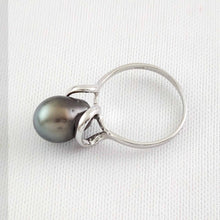 Load image into Gallery viewer, Solid Sterling Silver .925 Peacock Tahitian Pearl Wrap Ring