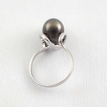 Load image into Gallery viewer, Solid Sterling Silver .925 Peacock Tahitian Pearl Wrap Ring