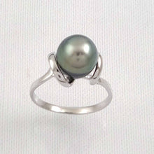 Load image into Gallery viewer, Solid Sterling Silver .925 Green-Grey Tahitian Pearl Wrap Ring