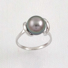 Load image into Gallery viewer, Solid Sterling Silver .925 Peacock-Tone Tahitian Pearl Wrap Ring