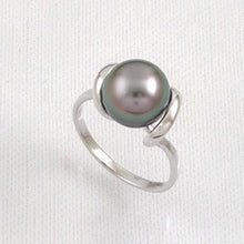 Load image into Gallery viewer, Solid Sterling Silver .925 Peacock-Tone Tahitian Pearl Wrap Ring