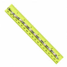 Load image into Gallery viewer, Pink Freshwater Pearl Bracelet – 9-Segment Solid 925 Sterling Silver Links