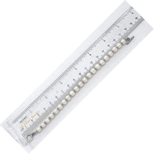 Load image into Gallery viewer, White Freshwater Pearl Bracelet with Sterling Silver Bali Beads