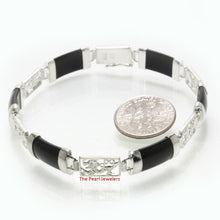 Load image into Gallery viewer, Black Onyx Dragon Design Bracelet – Sterling Silver 925