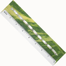 Load image into Gallery viewer, Mother of Pearl Bracelet – 9-Segment Sterling Silver Design